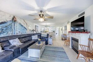 TV connectée, cheminée