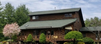 Lower level unit in Spectacular Log Home Estate