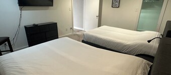 Lower level unit in Spectacular Log Home Estate 