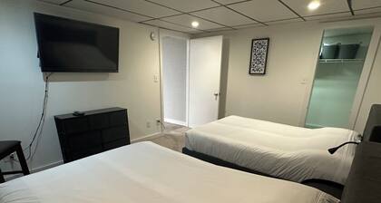 Lower level unit in Spectacular Log Home Estate