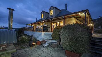 Front of property – evening/night