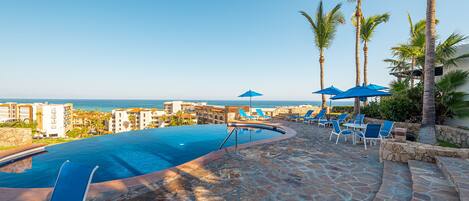 Ääretön uima-allas, lämmitetty uima-allas