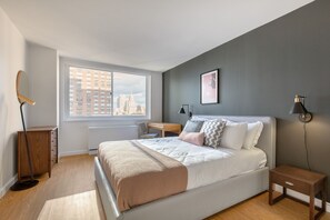 1 bedroom, iron/ironing board, WiFi, bed sheets - Airy UWS 1BR w/ Doorman, Elevator, near Central Park, by Blueground (New York)