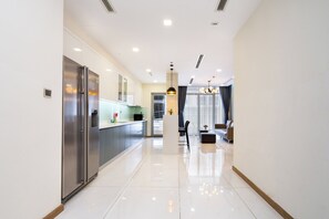 49-inch Smart TV with digital channels, TV - Sens House Saigon – Serviced Apartments in Vinhomes Central Park (Ho Chi Minh City)