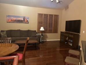 Smart TV, video games, DVD player, books