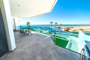 Outdoor dining - Esmeralda Beach Resort 2 Bedrooms Condo B 203 (Puerto Peñasco)