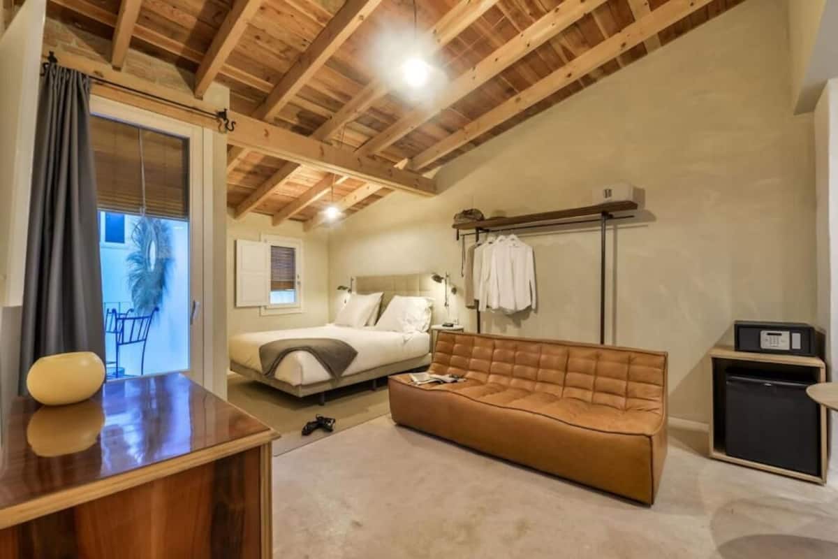 Estudio | 1 habitación, edredón y camas con efecto memoria