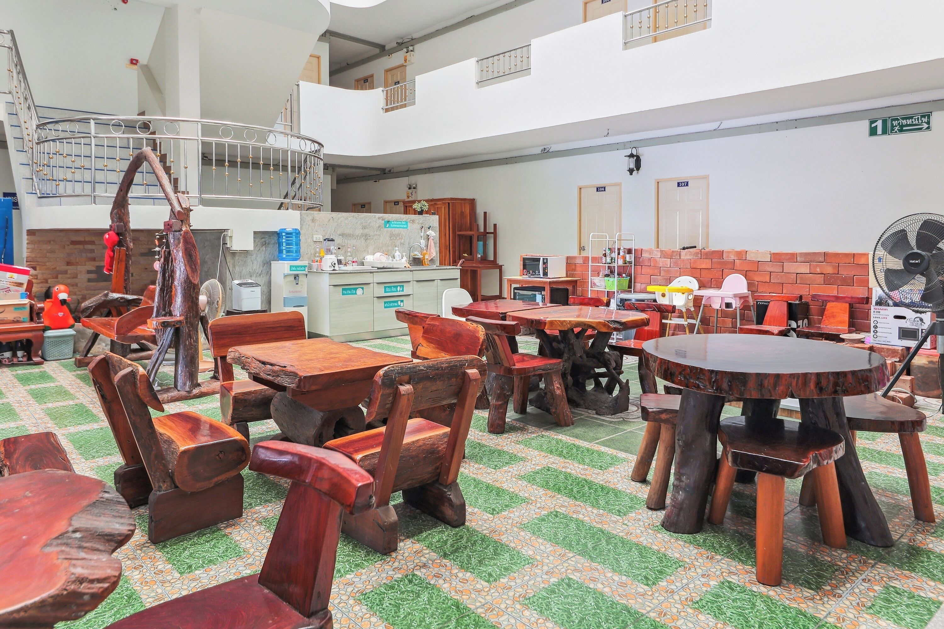 Sitteområde i lobbyen