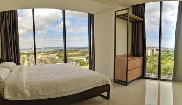 Perhehuoneisto, 2 makuuhuonetta, kaupunkinäköala | Ilmainen Wi-Fi