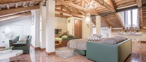 Apartment, 1 Schlafzimmer, Terrasse | Zustellbetten