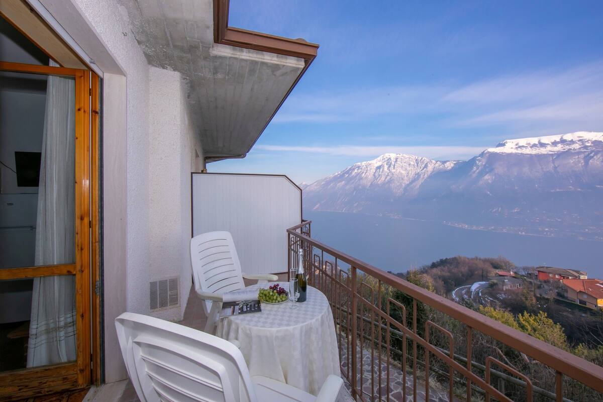 Appartement Familial, plusieurs chambres, côté montagne (Appartamento Secrel 9) | Balcon