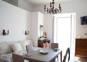 Apartment | Private kitchen | Fridge, microwave, oven, stovetop