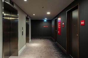 In-room safe, desk, laptop workspace, soundproofing