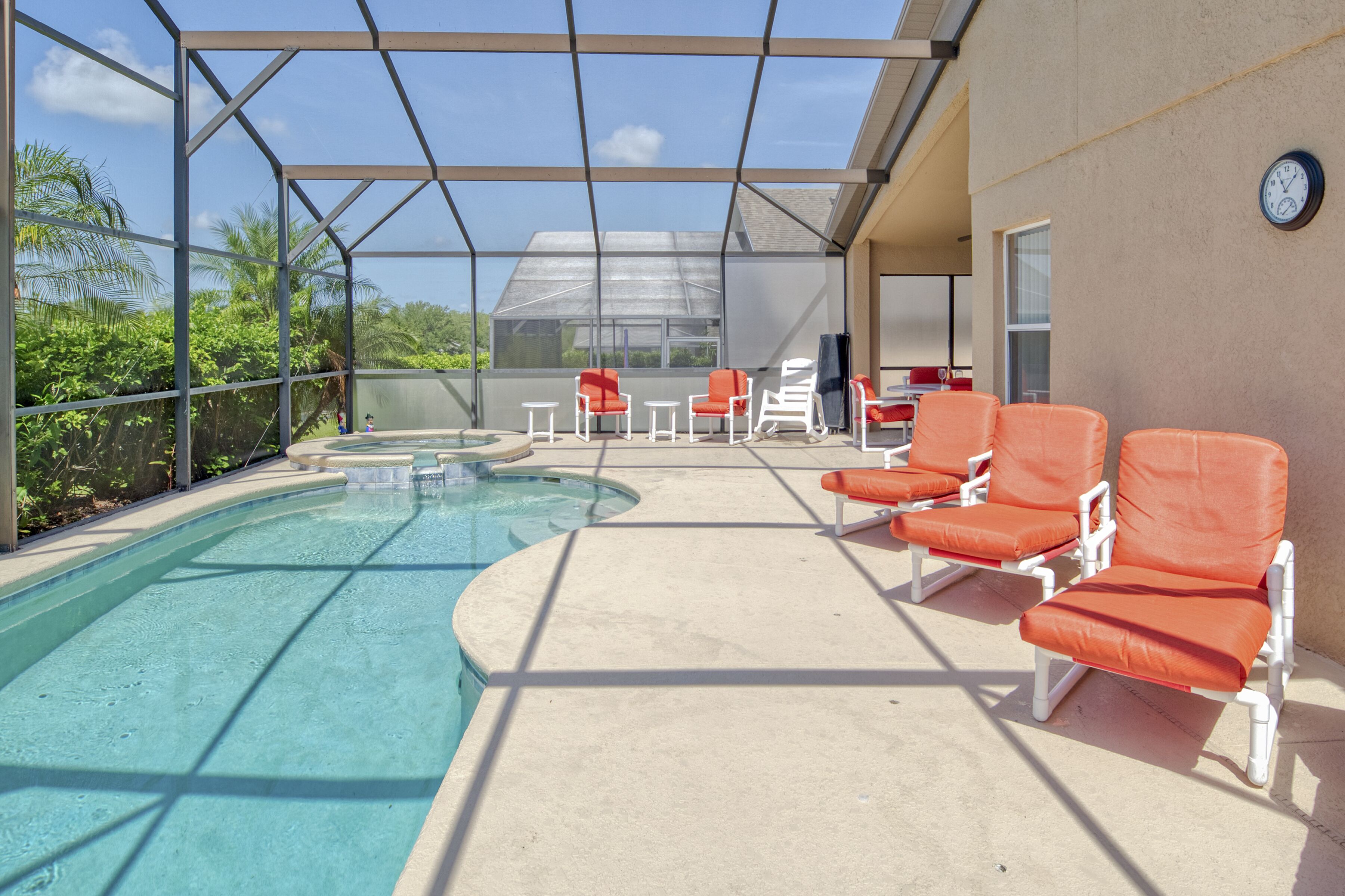 Piscine extérieure, piscine chauffée
