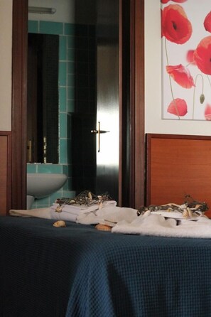 1 makuuhuone, vuodevaatteet