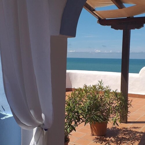 Studio, first sea line, large terrace (Ginestra)