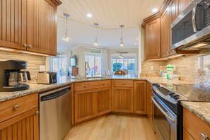 Oven, stovetop, dishwasher, toaster