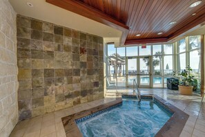 Indoor pool, a heated pool