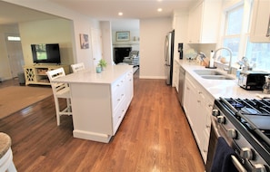 Fridge, microwave, oven, stovetop - Pristine Pond-Side Escape Adjacent to Dennis Pines Golf Course (2208) (South Dennis)