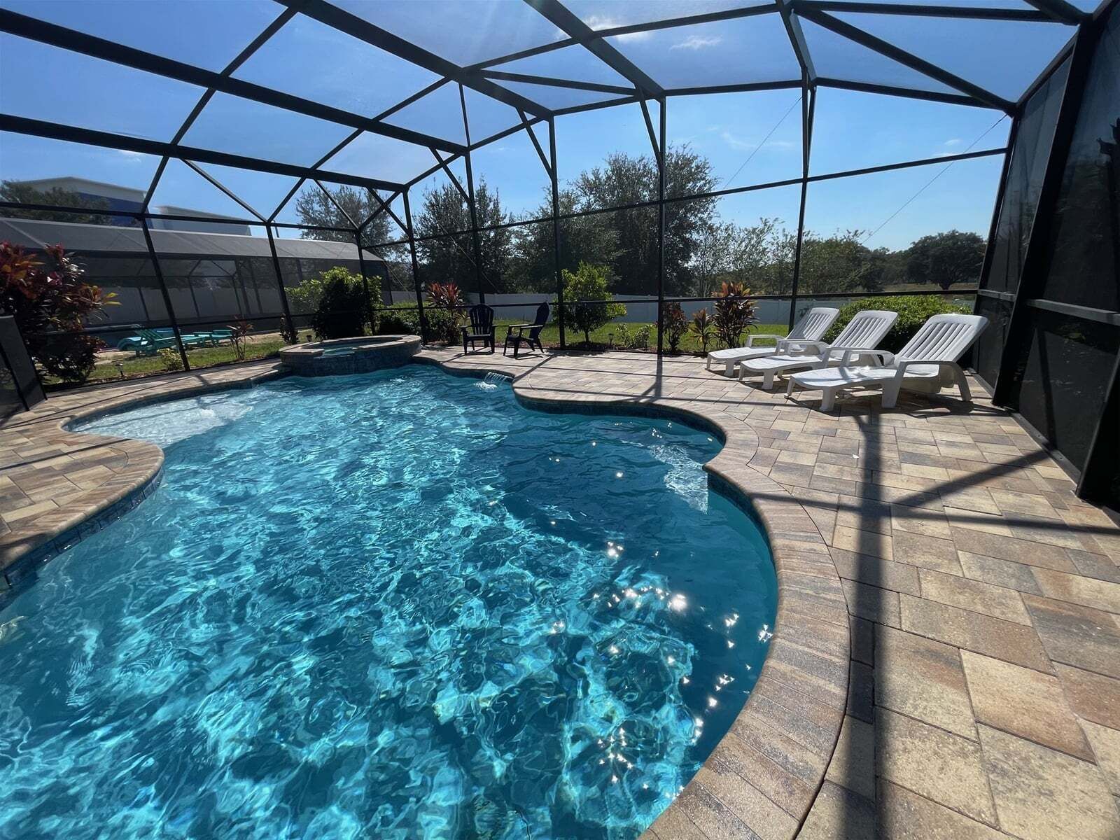Una piscina riscaldata