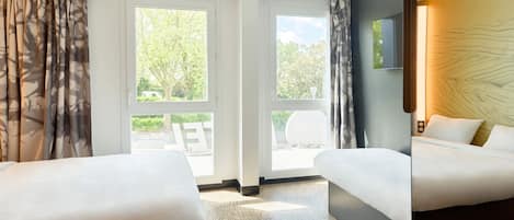 Habitación cuádruple | Escritorio, wifi gratis, ropa de cama