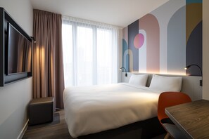 Double Room | Desk, soundproofing, free WiFi, bed sheets - B&B HOTEL Gent Centrum (Ghent)