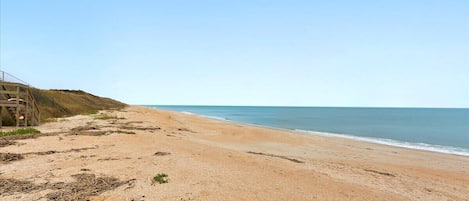 En la playa