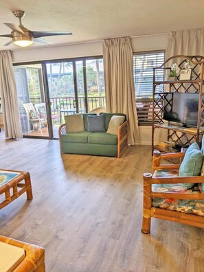 TV - Kauai Beach Villas D-9 ... Centrally located ... & Lagoon view (Lihue)