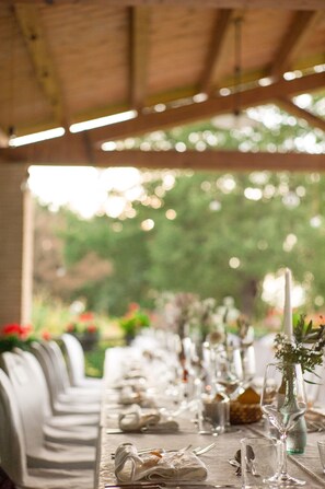 Espace banquet en plein air