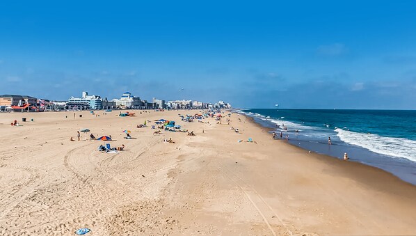 Na praia