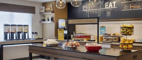 Free daily buffet breakfast