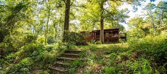 Cozy Camp w/ fire pit, grill and waterfront view of river. Pet Friendly!