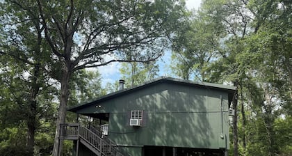 Cozy Camp w/ fire pit, grill and waterfront view of river. Pet Friendly!
