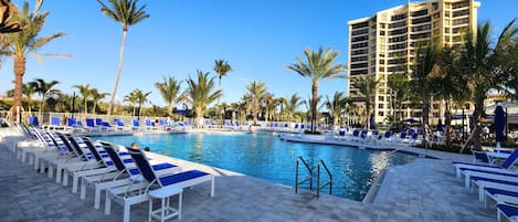 屋外プール、温水プール