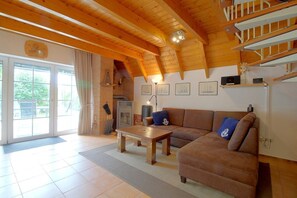 Fernseher, Kamin