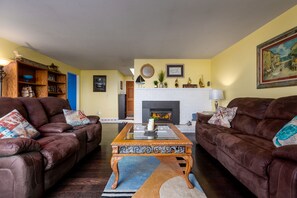 TV connectée, cheminée
