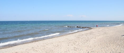 Beach nearby, sun-loungers