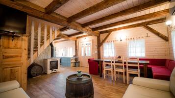 Family House (Two bedroom holiday home) | Living room | Flat-screen TV, fireplace