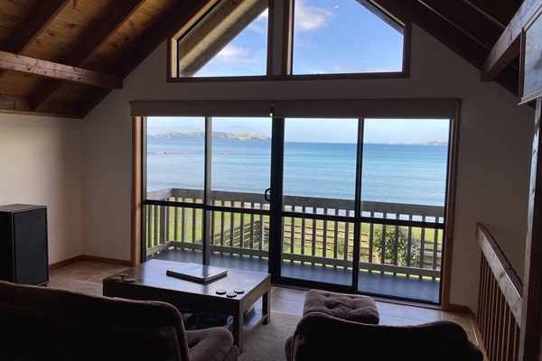 Upstairs living room with spectacular views