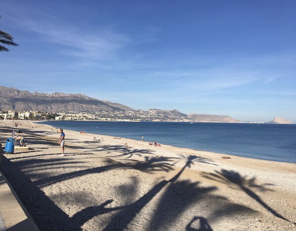 Vlak bij het strand