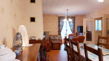 TV, fireplace, DVD player, table tennis