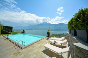 Outdoor pool - Lucia house, sunshine and lake view! (Vercana)