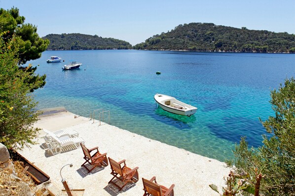 Accommodatie ligt op het strand