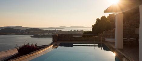 A heated pool