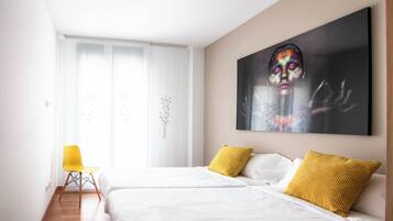 2 slaapkamers, een strijkplank/strijkijzer, wifi, beddengoed