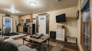 Smart TV, DVD player, books