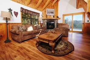 TV, fireplace, DVD player