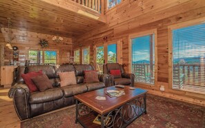 Smart TV, fireplace, foosball, video library