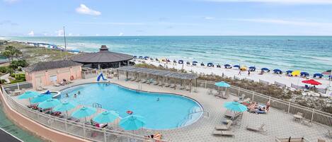 Una piscina riscaldata