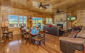 Fernseher, Kamin, Videospiele, DVD-Player